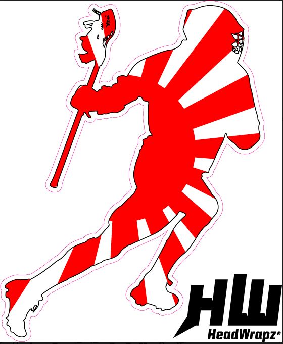 TWL LAX Bro Flag Stickers