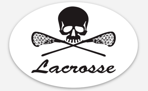 TWL Skull Lacrosse Sticker