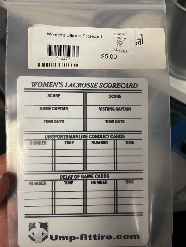 STX Women's Officials Scorecard