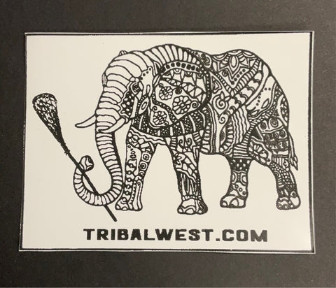 Tribal West Elephant Sticker