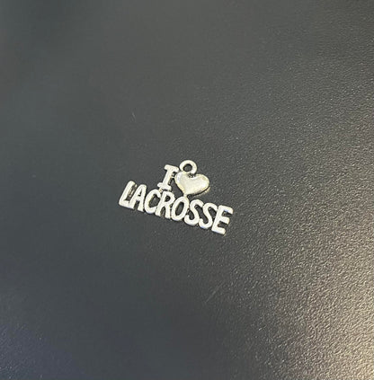 TWL I Love Lacrosse Necklace Charm