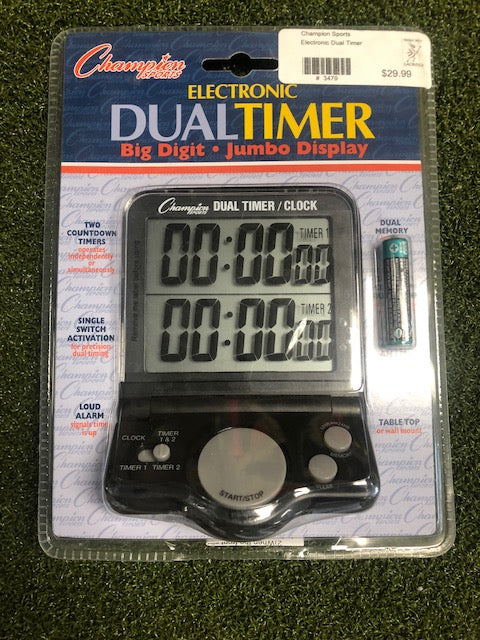 Champion Electronic Dual Timer – Tribal West Lacrosse