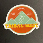 Tribal West Mountains Sticker